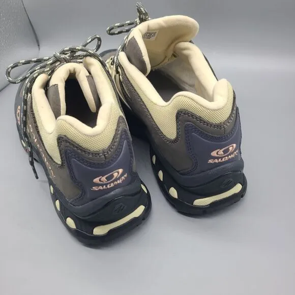 Salomon XT-quest 2 shoes Ebony Leather Sneaker Unisex womens 9.5/ 42 New