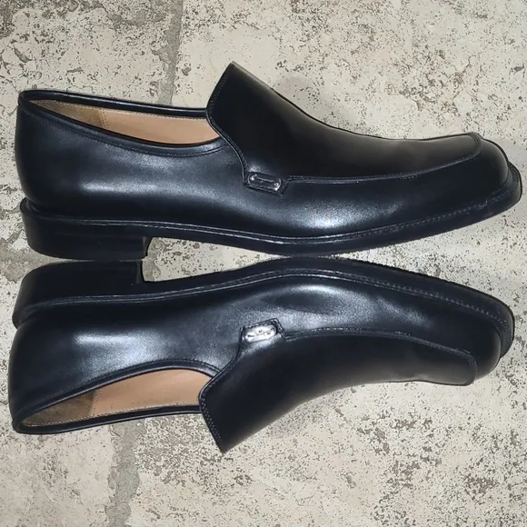 Salvatore Ferragamo Black Leather Men’s Dress Shoes Size 9B