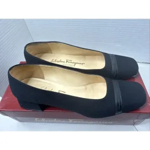 SALVATORE FERRAGAMO Boutique SONIA FABRIC Women's Shoes  SIZE 7B Great Condition