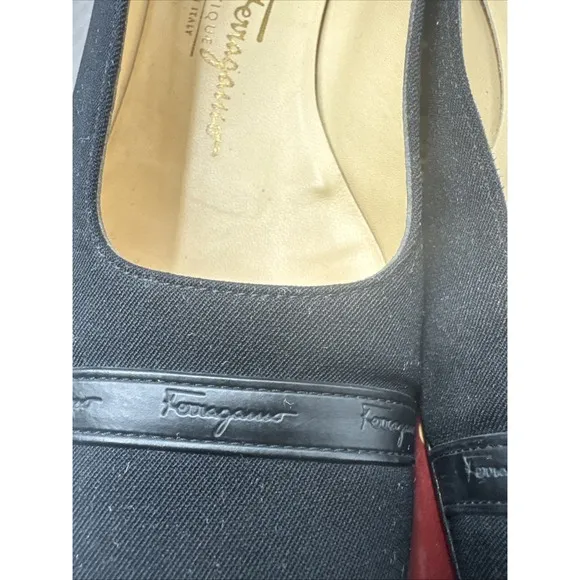 SALVATORE FERRAGAMO Boutique SONIA FABRIC Women's Shoes  SIZE 7B Great Condition