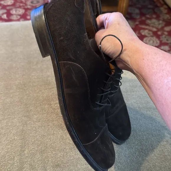 Salvatore Ferragamo brown suede Leather shoes size 8.5D (TD)
