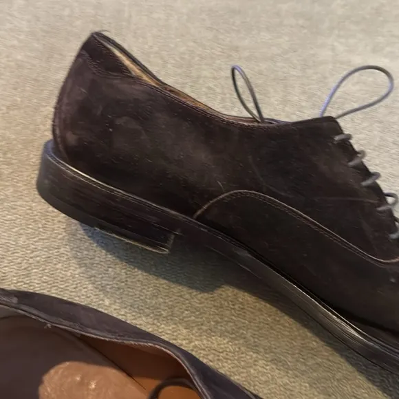 Salvatore Ferragamo brown suede Leather shoes size 8.5D (TD)