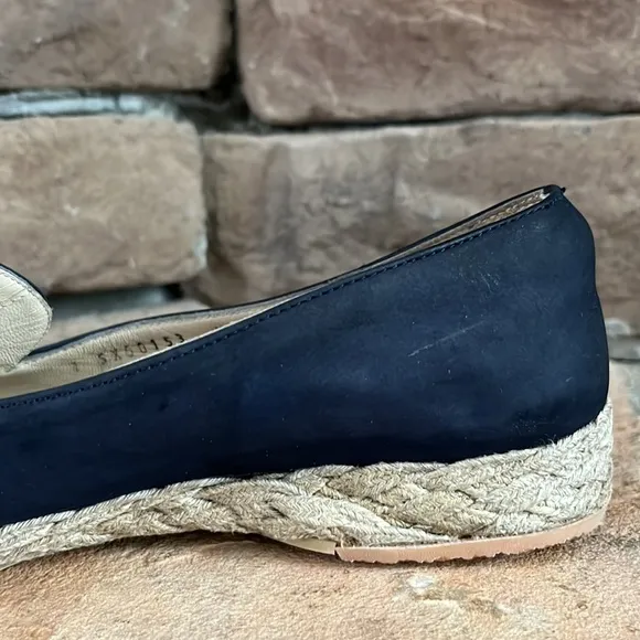 Salvatore Ferragamo Gancini‎ Espadrille Loafer / Blue / SZ 7