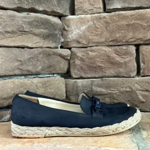 Salvatore Ferragamo Gancini‎ Espadrille Loafer / Blue / SZ 7