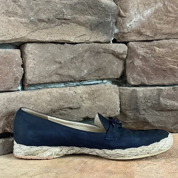 Salvatore Ferragamo Gancini‎ Espadrille Loafer / Blue / SZ 7
