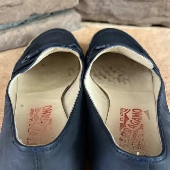 Salvatore Ferragamo Gancini‎ Espadrille Loafer / Blue / SZ 7