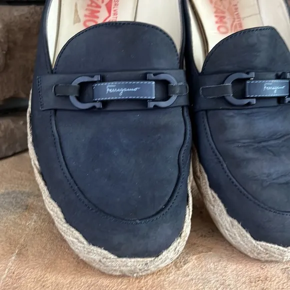 Salvatore Ferragamo Gancini‎ Espadrille Loafer / Blue / SZ 7