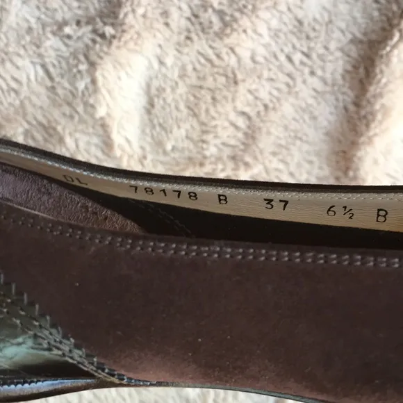 Salvatore Ferragamo leather square toe shoes