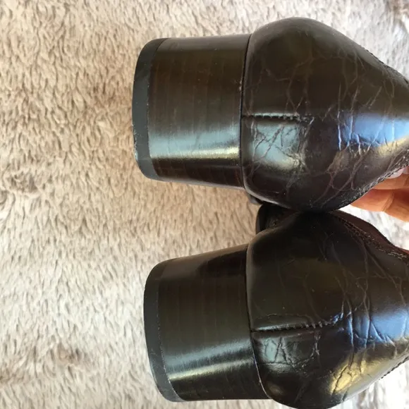 Salvatore Ferragamo leather square toe shoes
