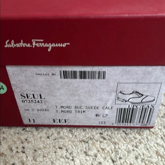 Salvatore Ferragamo Men's Brown Suede Shoes