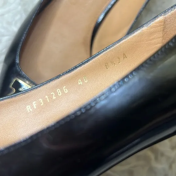 Salvatore Ferragamo Sanna Nero Nappa calp size 8.5 us