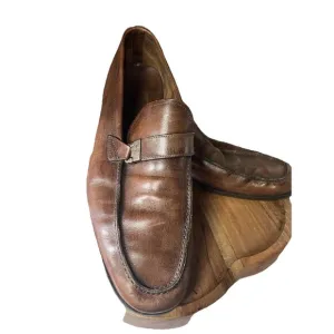 Salvatore Ferragamo Shoes Loafer Brown Leather Loafer Driver 11 D