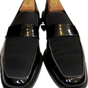 Salvatore Ferragamo tuxedo dress shoes 8. Patent leather. Suit or Tux.‌