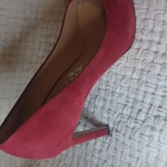 Salvatore Ferragamo Women's Burgundy Suede Pumps