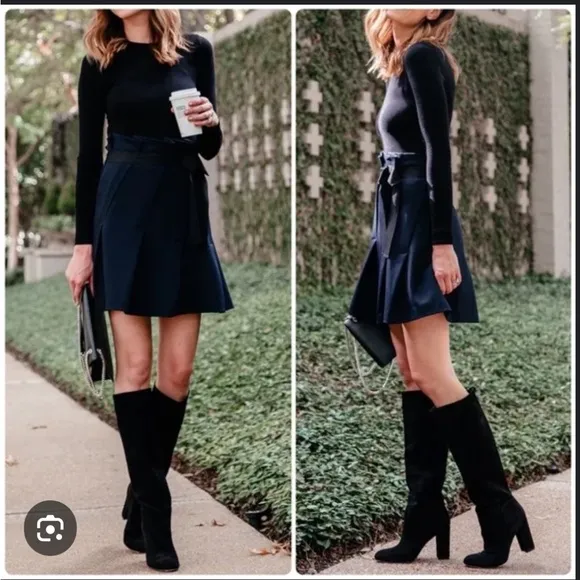Sam Edeleman Caprice Black Suede Boots