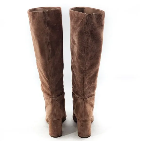 SAM EDELMAN Chestnut Hiltin Hai Suede Tall Knee-High Pull On Boots