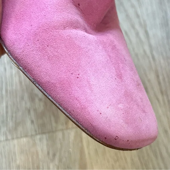 Sam Edelman Codie Suede Squared Toe Booties in Pink Confetti Suede size 8.5