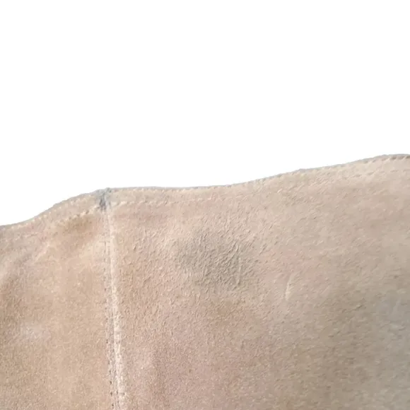 Sam Edelman Indigo Stacked Heel Suede Knee-High Boots 10 M Camel Tan MSRP $225