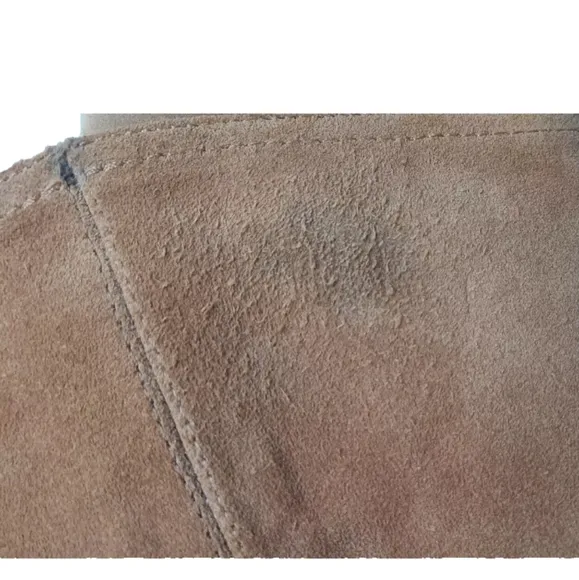 Sam Edelman Indigo Stacked Heel Suede Knee-High Boots 10 M Camel Tan MSRP $225
