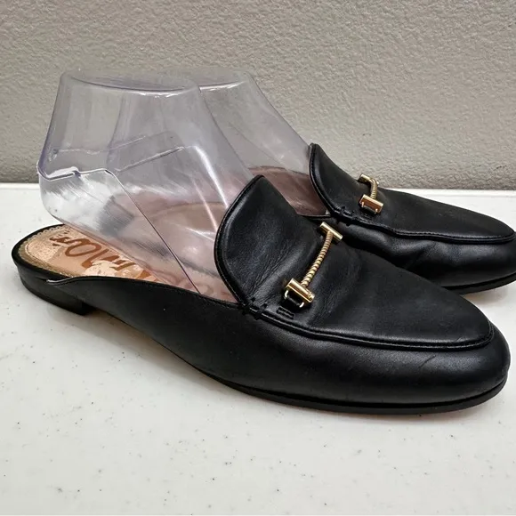 Sam Edelman Womens Size 7.5 Black Laurna Mule Slip-On Shoes