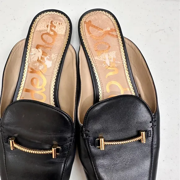 Sam Edelman Womens Size 7.5 Black Laurna Mule Slip-On Shoes