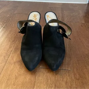 Sam Edelman Suede Sling Back Booties Size 10