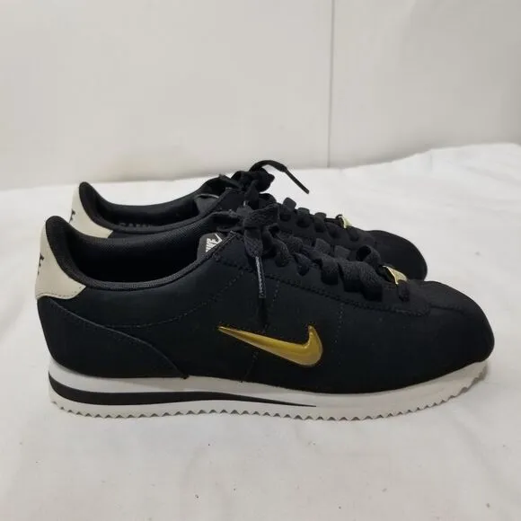 SAMPLE Nike Cortez Basic‎ 16 Shoes Black Gold White 811068 IR Women Size 5