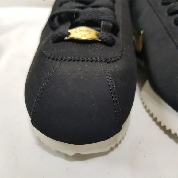 SAMPLE Nike Cortez Basic‎ 16 Shoes Black Gold White 811068 IR Women Size 5
