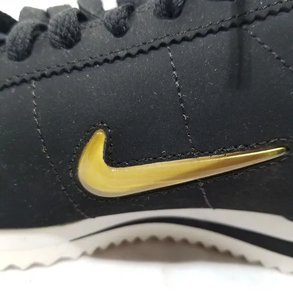 SAMPLE Nike Cortez Basic‎ 16 Shoes Black Gold White 811068 IR Women Size 5