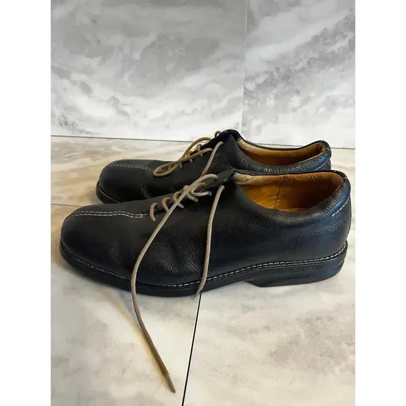 Sandro Moscoloni Vineyard 4046 Black Leather Mens 13 D Oxford Dress Shoes