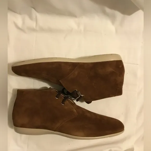 Santoni Brown suede classy shoe MENS 11.5 (run large)