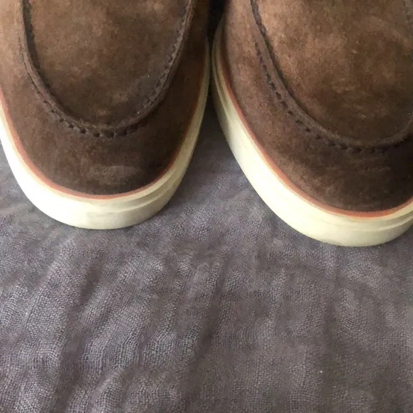 Santoni mens suede shoes