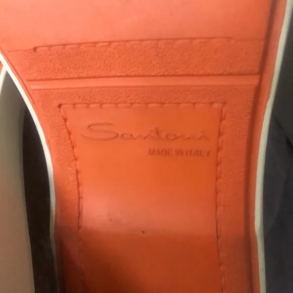 Santoni mens suede shoes