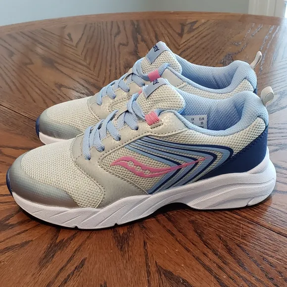 Saucony Gray and Blue Sneakers