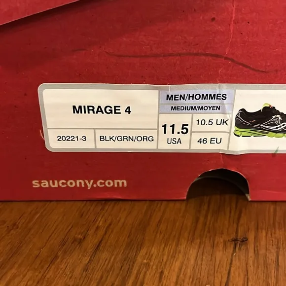 Saucony Mirage 4 shoes sneakers new 20221-3 black green Mens Size 11.5