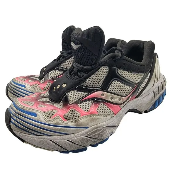 Saucony Originals Grid Web Mens 8.5 Shoes White Pink Blue Sneakers - S70466-4