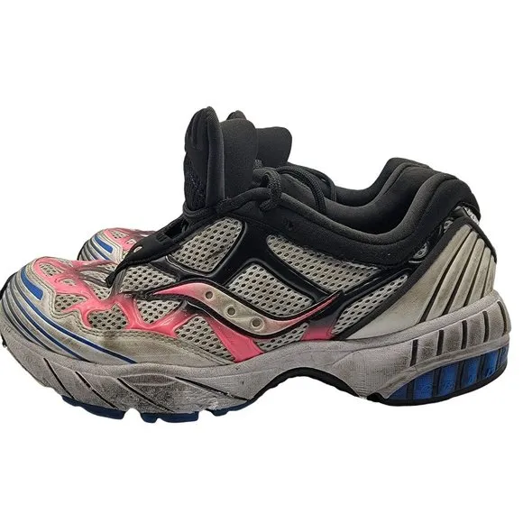 Saucony Originals Grid Web Mens 8.5 Shoes White Pink Blue Sneakers - S70466-4