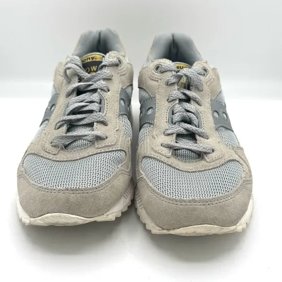 SAUCONY Shadow 5000 Grey / Cream Suede Leather Running Shoes Sneakers Size 8