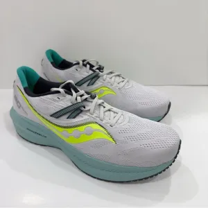 Saucony Triumph 20 Grey Blue Volt Men’s Running Shoes Sneakers Trainer