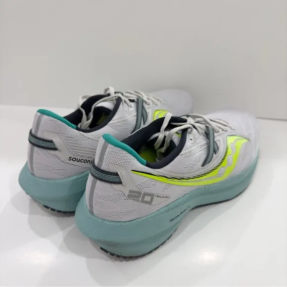 Saucony Triumph 20 Grey Blue Volt Men’s Running Shoes Sneakers Trainer