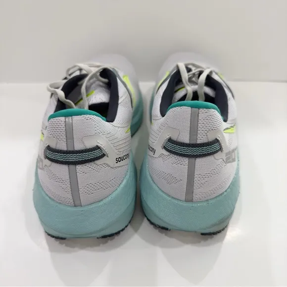 Saucony Triumph 20 Grey Blue Volt Men’s Running Shoes Sneakers Trainer
