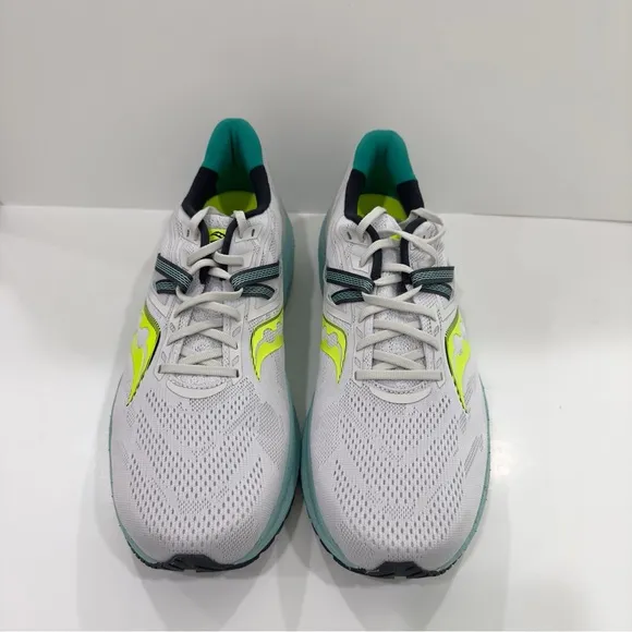 Saucony Triumph 20 Grey Blue Volt Men’s Running Shoes Sneakers Trainer