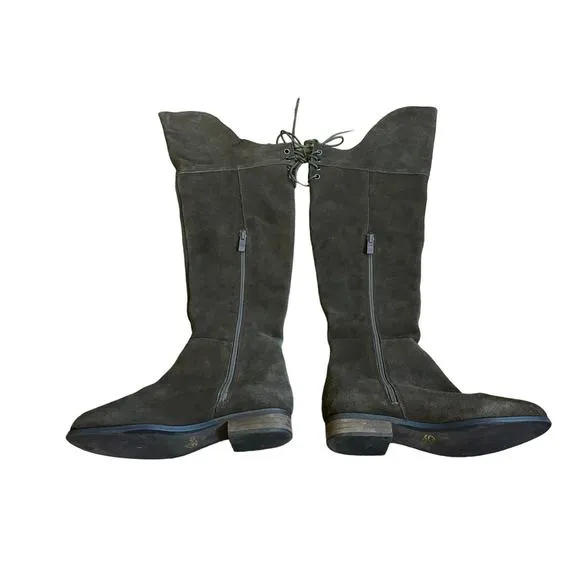 Sbicca Gusto Khaki Suede Over the Knee Boots Size 7.5 Nasty Gal