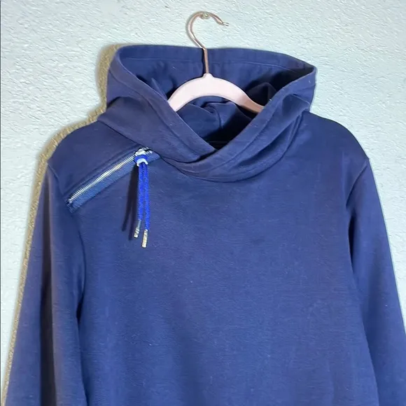 SCOTCH &amp; SODA Navy Blue Hoodie with Side Zipper