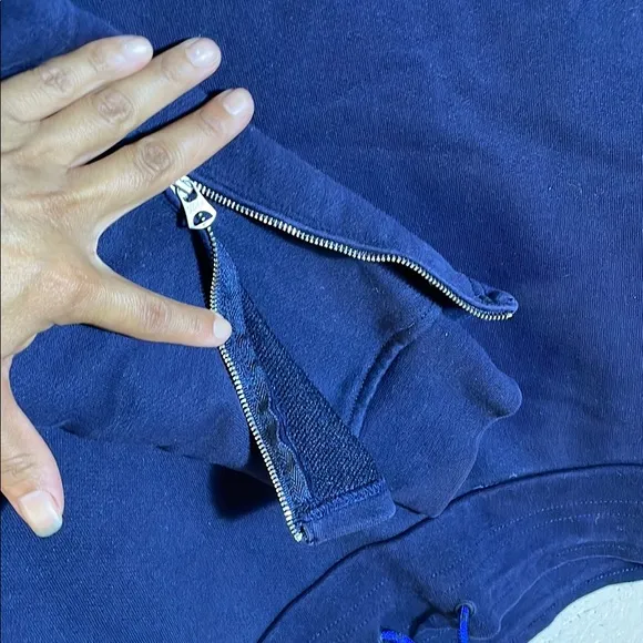 SCOTCH &amp; SODA Navy Blue Hoodie with Side Zipper