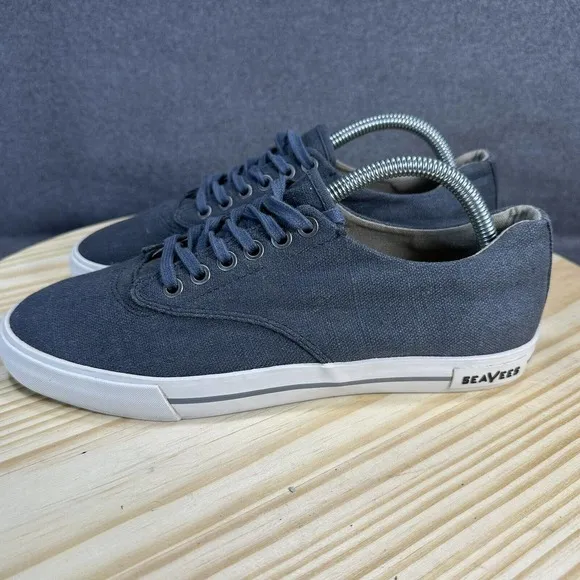 SeaVees‎ Hermosa Plimsoll Sneakers Mens Size 8 Brown Canvas Shoes