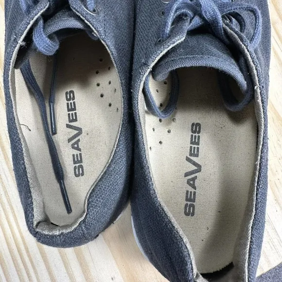 SeaVees‎ Hermosa Plimsoll Sneakers Mens Size 8 Brown Canvas Shoes