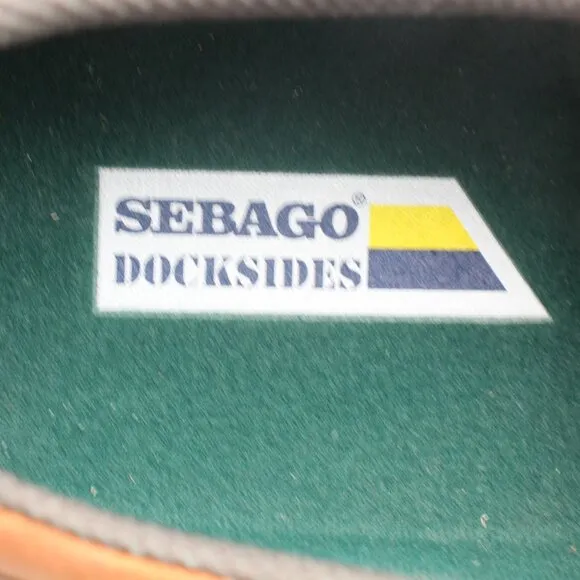 Sebago Dockside Men's US 10.5 M Brown Leather Slip On Casual Shoes Loafers