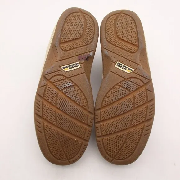 Sebago Dockside Men's US 10.5 M Brown Leather Slip On Casual Shoes Loafers
