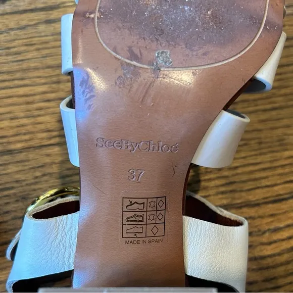 See By Chloe Millye Fisherman Heel Sandals, Size 37